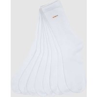 camano Socken mit Stretch-Anteil im 8er-Pack in Weiss, Größe 39/42 von CAMANO