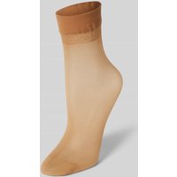 camano Socken mit elastischem Bund Modell 'Basic' in Beige, Größe One Size von CAMANO