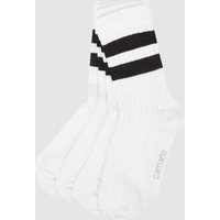 camano Sportsocken mit Stretch-Anteil im 4er-Pack in Weiss, Größe 43/46 von CAMANO