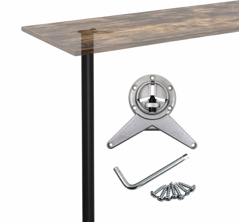 Tischbein Fuß höhenverstellbar Ø 60 x 1100 mm Metall Schwarz für Frühstück Tischbein Fuß höhenverstellbar Ø 60 x 1100 mm Metall Schwarz für Frühstück von Camar