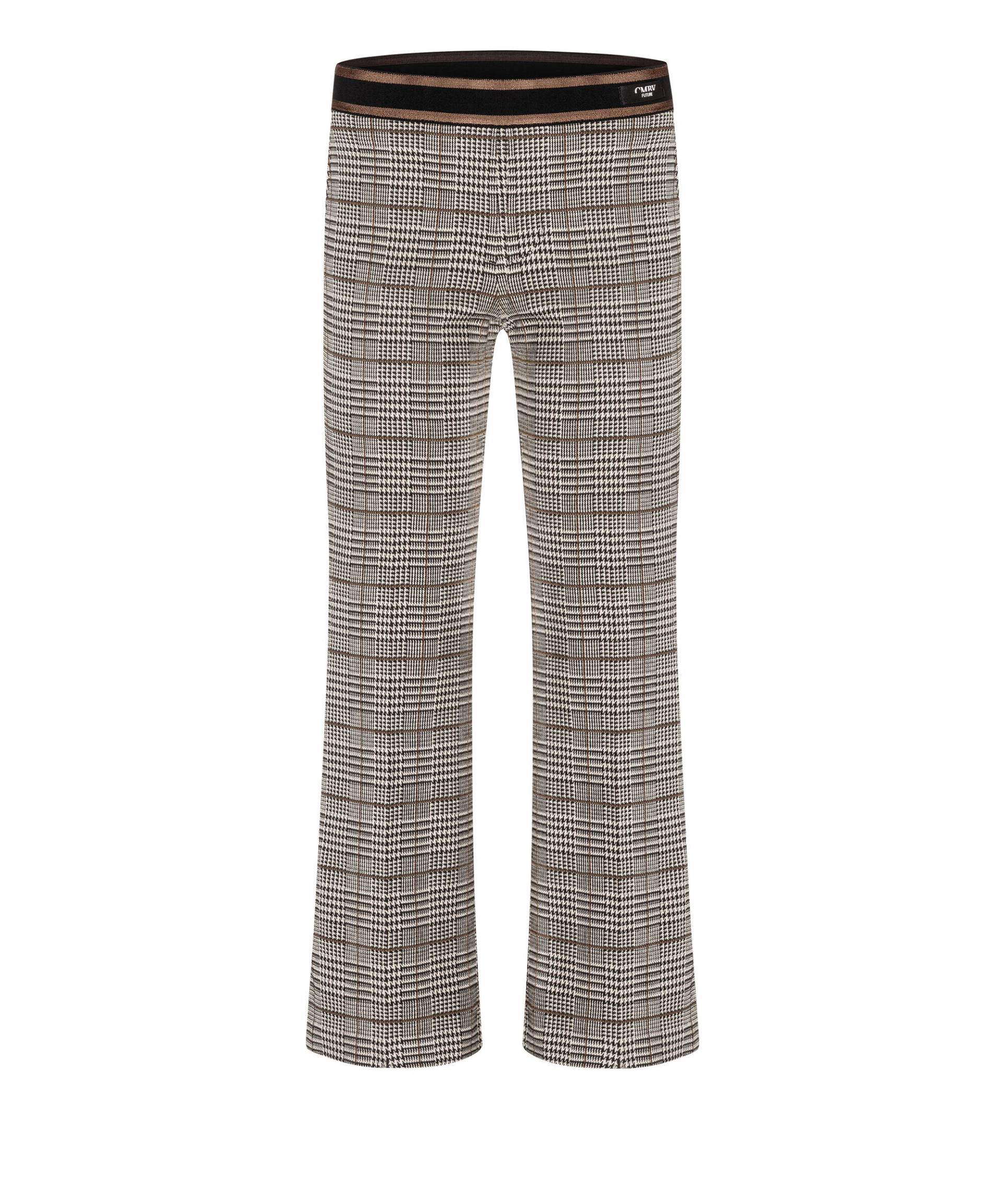 CAMBIO - Francoise cropped black/creme/brown check - Gr. - 38/29 von CAMBIO