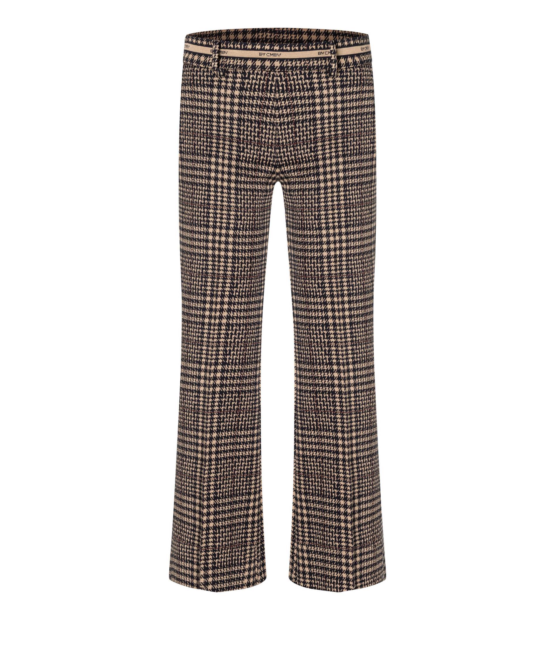 CAMBIO - Francoise cropped caramel/dark navy check - Gr. - 40/29 von CAMBIO