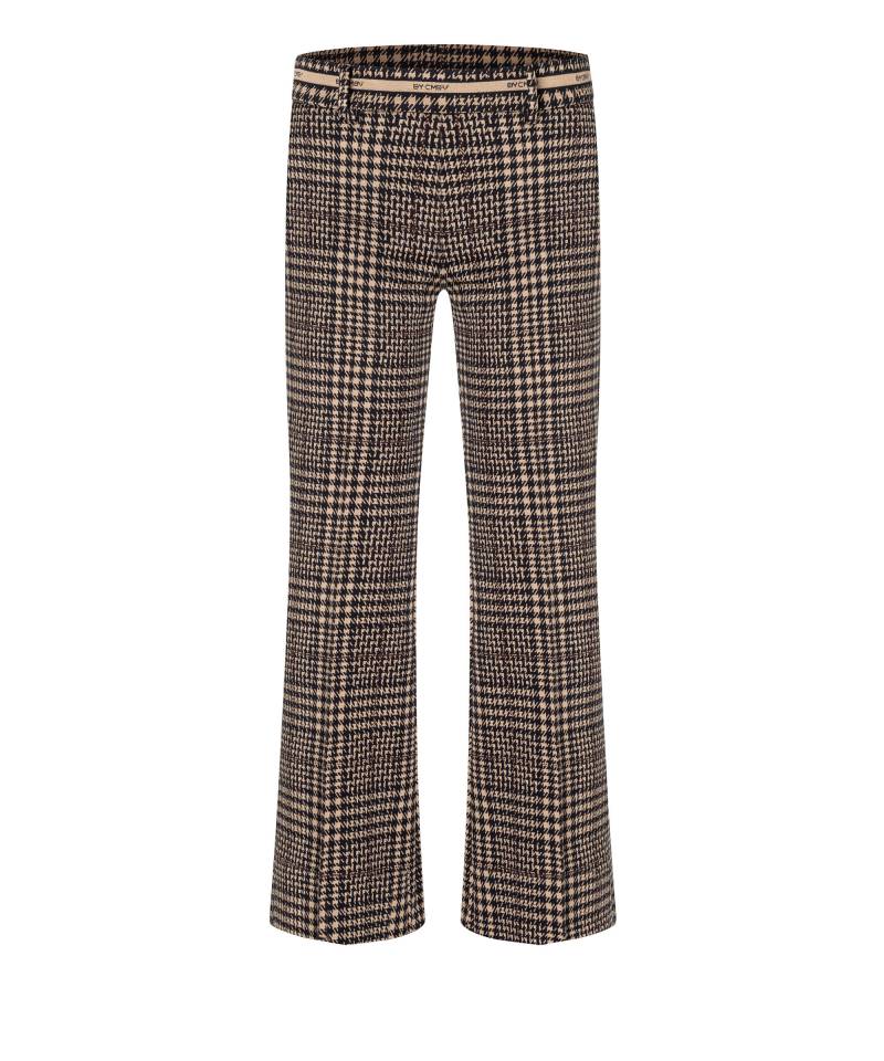 CAMBIO - Francoise cropped caramel/dark navy check - Gr. - 40/29 von CAMBIO