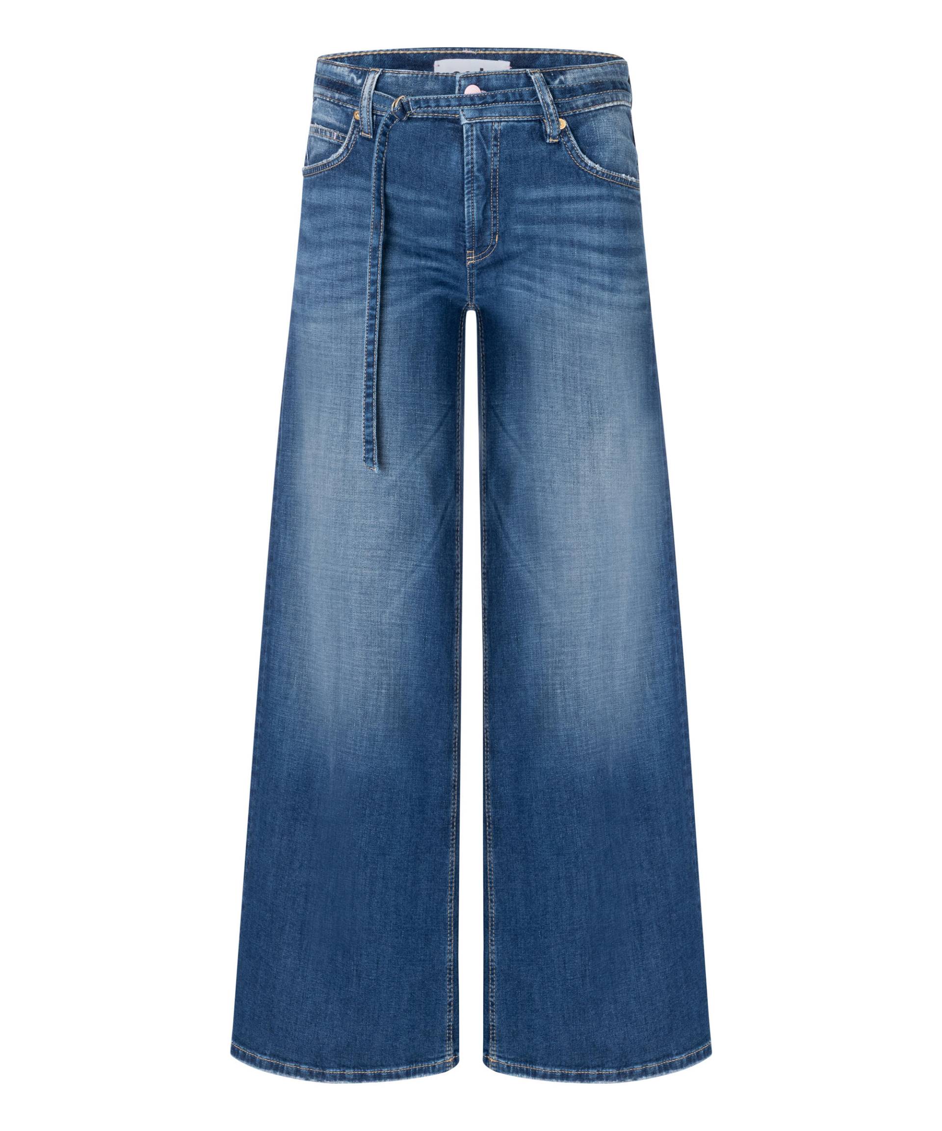 CAMBIO - Palazzo cropped peppy contrast wash - Gr. - 34/30 von CAMBIO