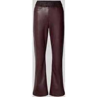 Cambio Bootcut Hose in verkürzter Passform Modell 'FELICE' in Bordeaux, Größe 42 von CAMBIO