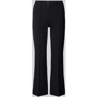 Cambio Bootcut Stoffhose mit Strukturmuster Modell 'ROS EASY KICK' in Black, Größe 34 von CAMBIO