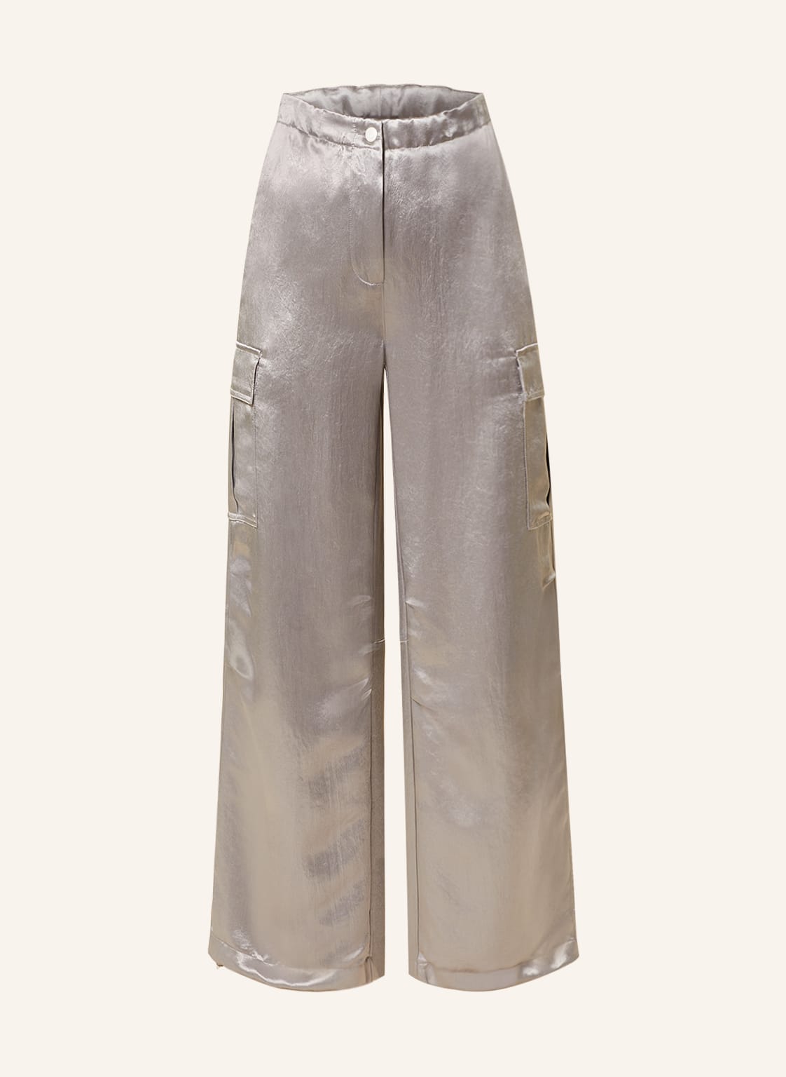 Cambio Cargohose Morgan Aus Satin grau von CAMBIO