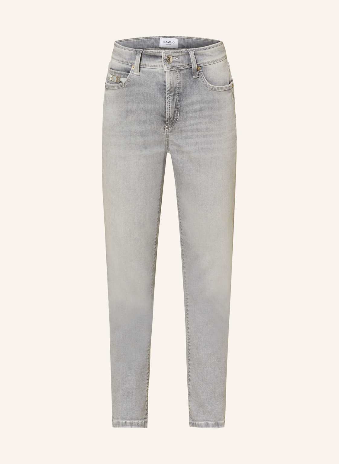 Cambio Cropped Jeans Piper grau von CAMBIO