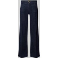 Cambio Flared Cut Jeans mit Bügelfalten Modell 'TESS' in Dunkelblau, Größe 38 von CAMBIO