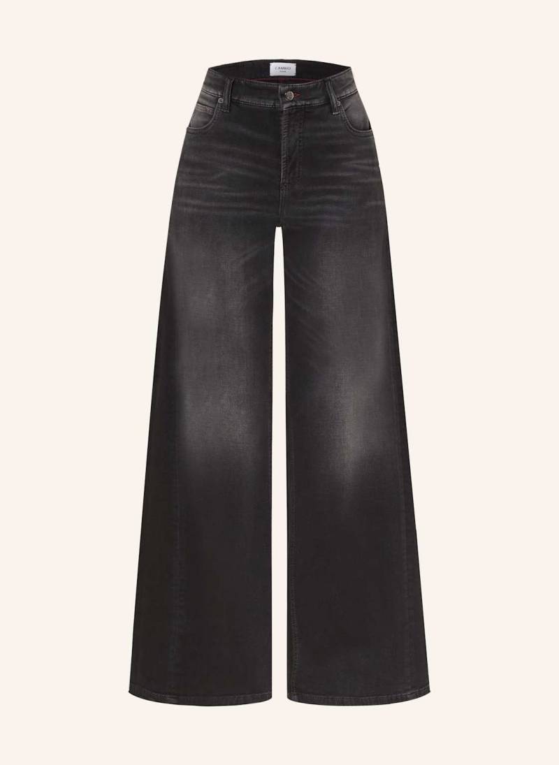 Cambio Flared Jeans Palazzo Patch schwarz von CAMBIO