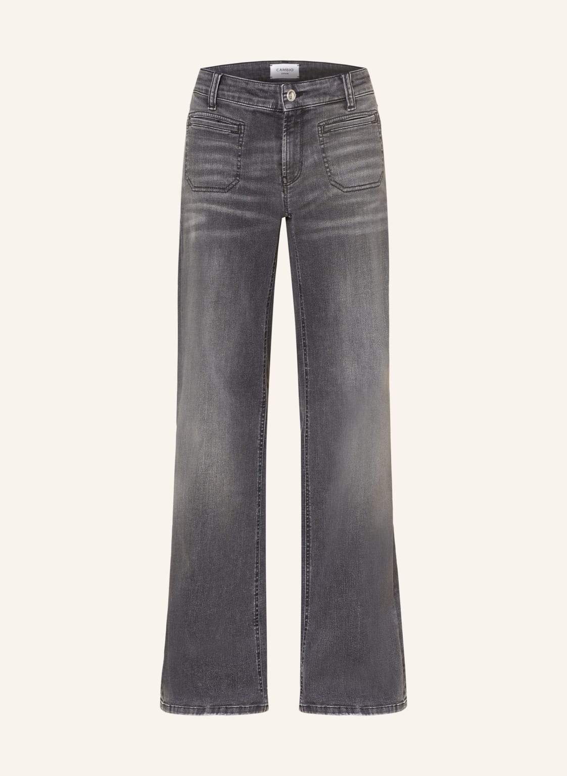 Cambio Flared-Jeans Tess grau von CAMBIO