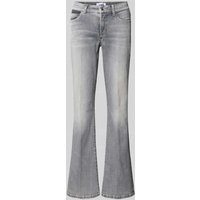 Cambio Flared Jeans mit 5-Pocket-Design Modell 'PARIS' in Hellgrau Melange, Größe 40 von CAMBIO