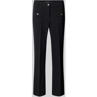 Cambio Flared Stoffhose in verkürzter Passform Modell 'FARAH' in Black, Größe 46 von CAMBIO
