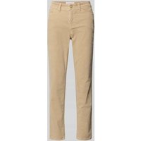 Cambio Hose in verkürzter Passform Modell 'PIPER CROPPED' in Sand, Größe 40 von CAMBIO