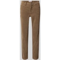 Cambio Hose in verkürzter Passform Modell 'PIPER CROPPED' in Taupe, Größe 46 von CAMBIO