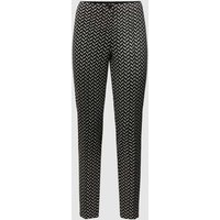 Cambio Hose mit Allover-Muster Modell 'Ros' in Black, Größe 44 von CAMBIO