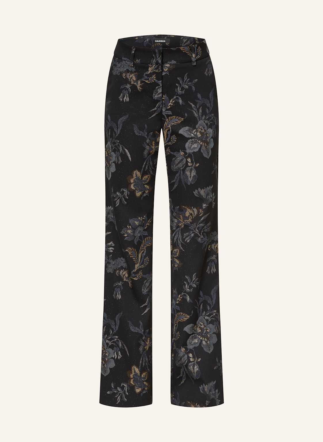 Cambio Jacquard-Hose France schwarz von CAMBIO