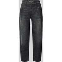 Cambio Loose Fit Jeans mit Ziernähten Modell 'Elin' in Anthrazit Melange, Größe 42 von CAMBIO