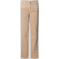Cambio Regular Fit Hose mit Paspeltaschen Modell 'PEARLIE' in Sand, Größe 38 von CAMBIO