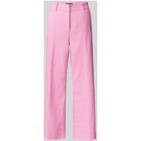 Cambio Regular Fit Leinenhose mit Bügelfalten Modell 'CALIFORNIA' in Rosa, Größe 38 von CAMBIO