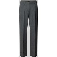 Cambio Regular Fit Stoffhose in verkürzter Passform Modell 'KRYSTAL' in Anthrazit, Größe 40 von CAMBIO