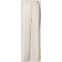 Cambio Regular Fit Stoffhose mit Bügelfalten Modell 'AMELIE' in Sand, Größe 40 von CAMBIO