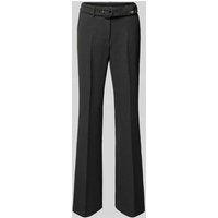 Cambio Regular Fit Stoffhose mit Gürtel Modell 'FRANCE' in Anthrazit Melange, Größe 38 von CAMBIO