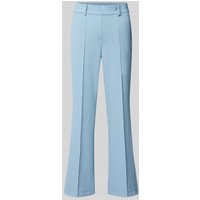 Cambio Regular Fit Stoffhose mit Strukturmuster Modell 'FRANCOISE' in Hellblau, Größe 42 von CAMBIO