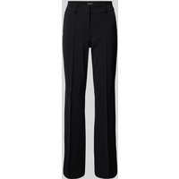 Cambio Regular Fit Stoffhose mit fixierten Bügelfalten Modell 'FARAH' in Black, Größe 32 von CAMBIO