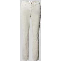 Cambio Slim Fit Cordhose im 5-Pocket-Design Modell 'PIPPER' in Hellgrau, Größe 32 von CAMBIO