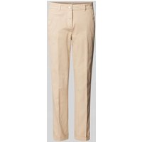 Cambio Slim Fit Hose mit Knopfverschluss Modell 'STELLA' in Camel, Größe 34 von CAMBIO