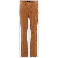 Cambio Slim Fit Jeans im 5-Pocket-Design Modell 'PIPER' in Camel, Größe 44 von CAMBIO