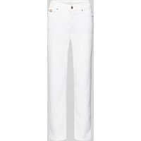 Cambio Slim Fit Jeans mit Label-Applikation Modell 'PIPER' in Weiss, Größe 34 von CAMBIO