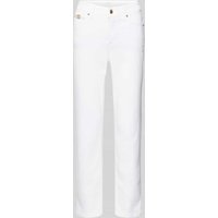 Cambio Slim Fit Jeans mit Label-Applikation Modell 'PIPER' in Weiss, Größe 46 von CAMBIO