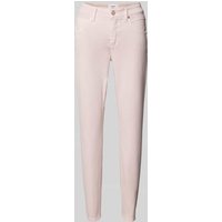 Cambio Slim Fit Jeans mit verkürztem Schnitt Modell 'PIPER' in Hellrosa, Größe 40 von CAMBIO