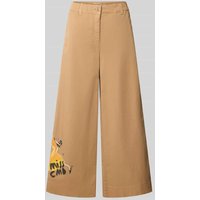 Cambio Stoffhose in verkürzter Passform Modell 'CLEMENTINE' in Camel, Größe 44 von CAMBIO