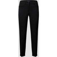 Cambio Stoffhose mit fixiertem Umschlag Modell 'RENIRA' Modell RENIRA in Black, Größe 34 von CAMBIO