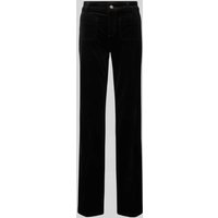 Cambio Straight Leg Jeans mit Label-Applikation Modell 'TESS' in Black, Größe 38 von CAMBIO