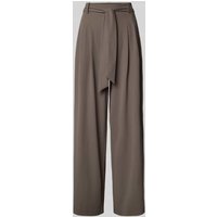 Cambio Straight Leg Stoffhose mit Bindegürtel Modell 'ANNY' in Oliv, Größe 32 von CAMBIO
