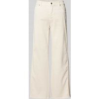 Cambio Wide Leg Jeans im 5-Pocket-Design Modell 'PALAZZO PATCH' in Sand, Größe 38 von CAMBIO