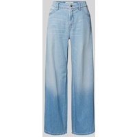 Cambio Wide Leg Jeans in verkürzter Passform Modell 'PALAZZO' in Hellblau, Größe 42 von CAMBIO