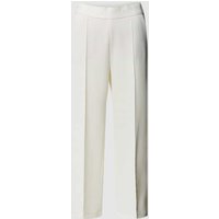 Cambio Wide Leg Stoffhose mit Bundfalten Modell 'CAMERON' in Weiss, Größe 44 von CAMBIO