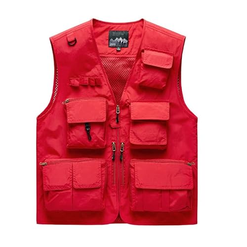 CAMDOM Multi Pocket Utility Weste Herren Outdoor Angeln Wandern Camping Safari Kostüm Fotografie Werkzeug Mesh Vest CAMDOM Multi Pocket Utility Weste Herren Outdoor Angeln Wandern Camping Safari Kostüm Fotografie Werkzeug Mesh Vest von CAMDOM