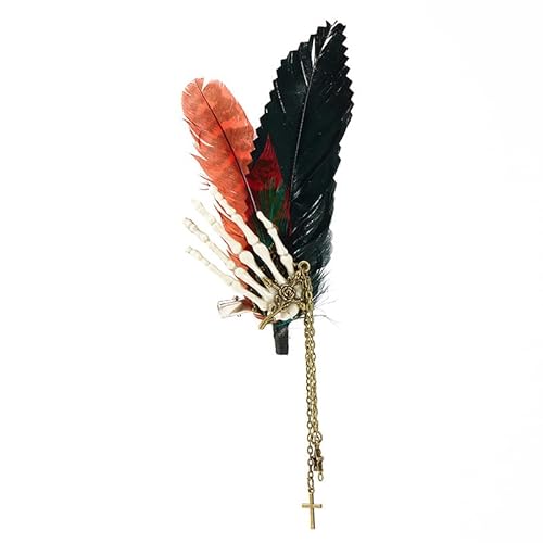 CAMDOM Steampunk Gothic Brosche Anstecknadel Metall Getriebe Quaste Kette Brosche Pin für Frauen Männer Ehemann Geschenke, Einheitsgröße, Metall von CAMDOM