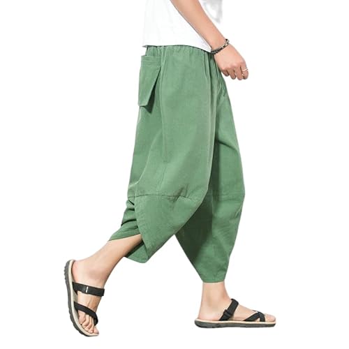 Lässige Haremshose für Herren, lässige lockere Hose, Herren-Jogginghose, modische Jogginghose mit Taschen von CAMDOM