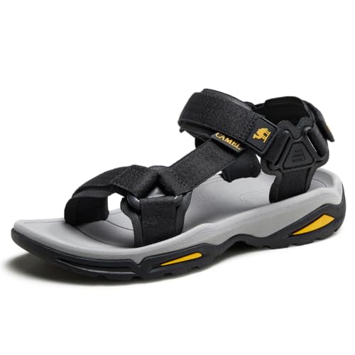CAMEL CROWN Wandersandalen für Herren, Schwarz, 41.5 EU von CAMEL CROWN