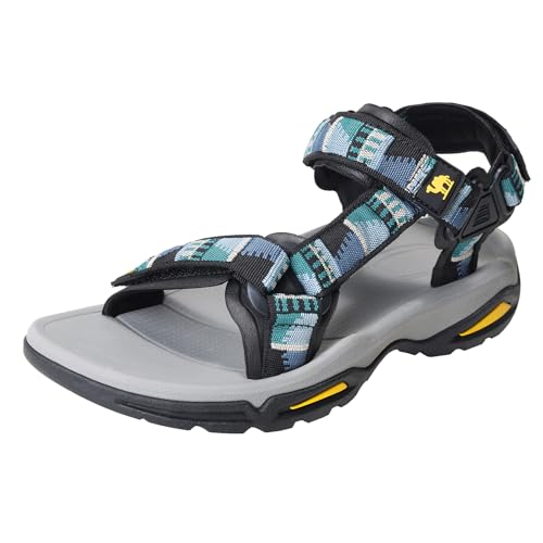 CAMEL CROWN Wasserdichte Wandersandalen für Herren, mit Fußgewölbeunterstützung, offener Zehenbereich, Sommer, Outdoor, Strand, Wasser, bequeme Sport-Sandalen, G-Grün, 44.5 EU CAMEL CROWN Wasserdichte Wandersandalen für Herren, mit Fußgewölbeunterstützung, offener Zehenbereich, Sommer, Outdoor, Strand, Wasser, bequeme Sport-Sandalen, G-Grün, 44.5 EU von CAMEL CROWN