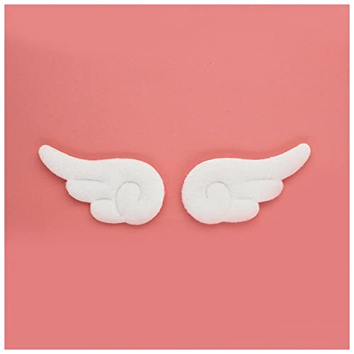 Haarklammer Anime Angel Cosplay Flügel Haarschmuck Mädchen Cartoon Nette Plüsch Pins Side Haar Clips Barrettes Headwear Haarnadeln Haarklammer Groß(1 pair) von CAMEMO
