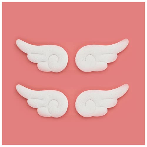 Haarklammer Anime Angel Cosplay Flügel Haarschmuck Mädchen Cartoon Nette Plüsch Pins Side Haar Clips Barrettes Headwear Haarnadeln Haarklammer Groß(2 pair) von CAMEMO