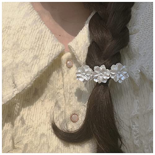 Haarklammer Retro Kamelien Damen Haarschmuck Schmuck Französisch Rosa Haarnadel Mädchen Weiße Haarnadel Haarklammer Groß(R1-1) von CAMEMO